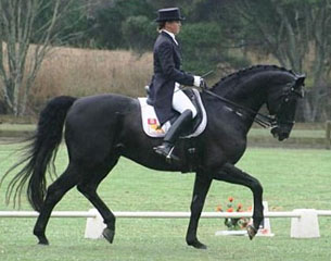 Jody Hartstone and Whisper at their first competition, the 2010 Waitemate Championships, in New Zealand