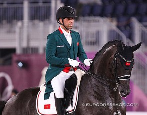 Yessin Rahmouni riding for Morocco at the 2021 Olympic Games in Tokyo :: Photo © Astrid Appels