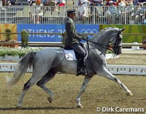 Peter Gmoser and Don Debussy at the 2004 Olympic Games in Athens :: Photo © Dirk Caremans