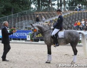 Annabel Frenzen was honored by Christoph  Hess because her silver-medal-winning ride aboard Nip Tuck was her last competition on a pony, ever.