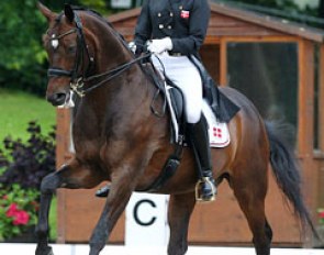 Simone Ahlers Pedersen and Cavaler at the 2011 European Young Riders Championships in Broholm, Denmark :: Photo © Astrid Appels