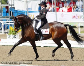Crystal Kroetch on Lymrix at the 2011 Pan Am Games :: Photo © Cealy Tetley