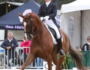 Mette Rosencrantz and Finally competing at the 2011 CDI Pebble Beach