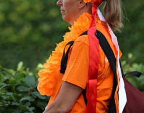 a Dutch fan dressed to the occasion