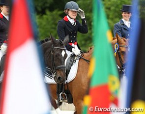 French Young Riders Jessica Hel, Charlotte Catry and Helen Legallais
