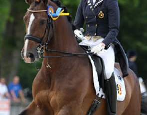 Jorinde Verwimp and Tiamo sweep all junior rider' classes at the 2012 CDI Compiegne with personal best scores :: Photo © Astrid Appels