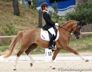 Rosalie Bos and Paso Double at the 2012 European Pony Championships :: Photo © Astrid Appels
