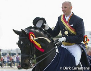 Jeroen Devroe and Apollo van het Vijverhof win the 2012 Belgian Dressage Championships :: Photo © Dirk Caremans
