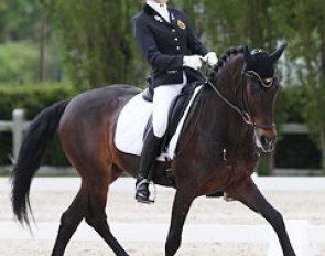 Lavinia Arl on Equestricons Epiascer at the 2012 CDIO-P Moorsele :: Photo © Astrid Appels