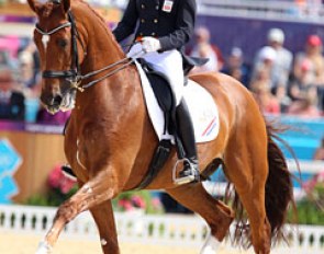 Adelinde Cornelissen and Parzival at the 2012 Olympic Games :: Photo © Astrid Appels