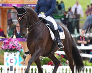 Claudia Fassaert and Donnerfee at the 2012 Olympic Games :: Photo © Astrid Appels