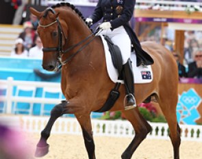 Kristy Oatley and Clive at the 2012 Olympic Games :: Photo © Astrid Appels