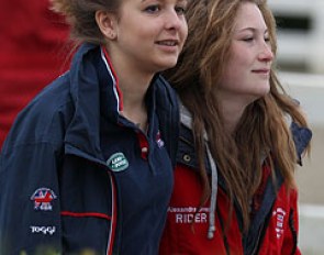 British pony riders Maisie Scruton and Alexandra Snape