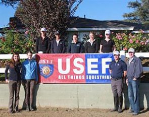 Participants in the USEF Elite Youth Dressage Training Session :: Photo © USEF Archive