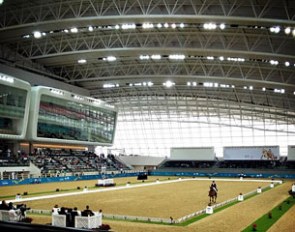 The Al Shaqab indoor arena in Doha, Qatar