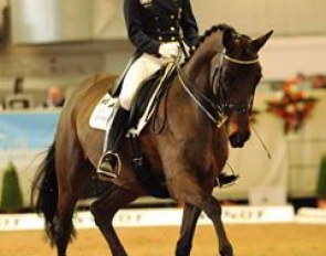 Helen Langehanenberg and the Trakehner mare Cote d'Azur won the Prix St Georges and Inter I