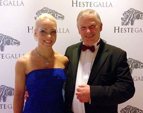 Siril Helljesen and her trainer Paul Fielder at the 2013 Norwegian Horse Gala