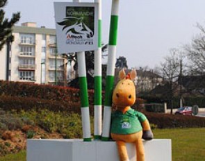 Norman, the mascot of the 2014 World Equestrian Games