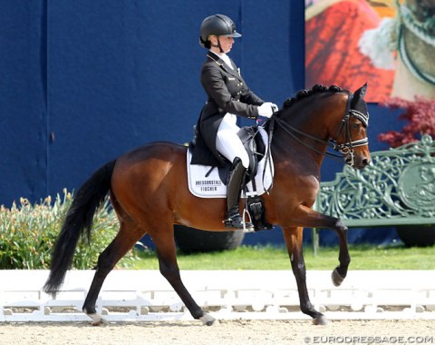 Tanja Fischer on the Weser Ems pony stallion Celebration WE (by Constantin x Royal Diamond), bred by Gudula Vorwerk