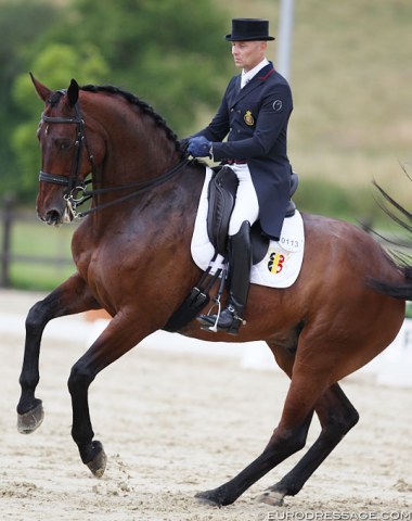 Jeroen Devroe and Eres DL made their come back to the CDI show ring after a 14-month absence due to an injury