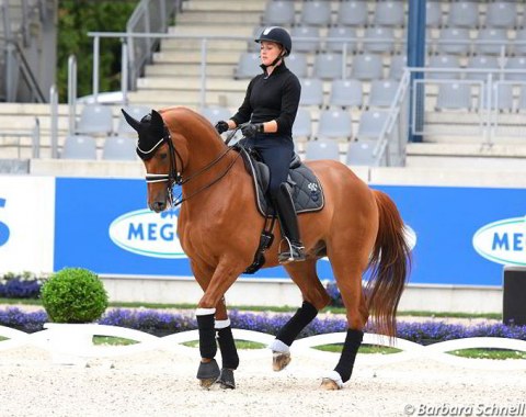 Cathrine Dufour and Atterupgaards Cassidy were the 2018 Aachen Grand Prix Champions. This year they remarkably start in the CDI 4* tour and not in the 5* CDIO tour. She will ride her younger, less experienced 9-year old Bohemian in the biggest division.