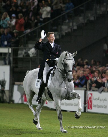 Blue Hors Matine, Andreas Helgstrand's career making horse. she had the most spectacular rise and fall in recent dressage history. Won bronze and silver at the 2006 World Equestrian Games and half a year later did her last show in her career.