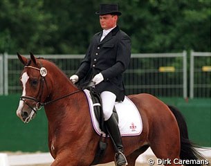 Johan Rockx on Beekdals Maverick at the 2000 World Young Horse Championships :: Photo © Dirk Caremans