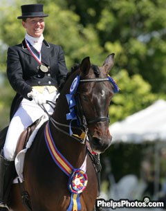 Jacqueline Brooks and Balmoral Victorious at the 2008 Palm Beach Dressage Derby :: Photo © Astrid Appels