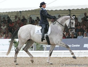 Italian Ester Soldi on Radioso at the 2008 World Young Horse Championships :: Photo © Astrid Appels