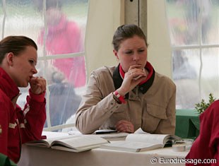 It's June so for most kids that means exams! Here are some Danish girls studying Math together in the tent.