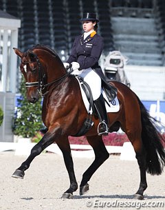 Marrigje van Baalen and Kigali in the Under 25 competition held at the 2011 European Dressage Championships :: Photo © Astrid Appels