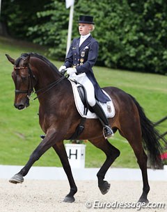 Annabel Frenzen and Cristobal at the 2011 European Young Riders Championships :: Photo © Astrid Appels