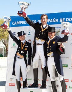The 2011 Spanish Grand Prix podium: Naesgaard, Martin-Dockx, Garcia Mena :: Photo © Top Iberian