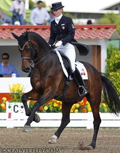 Tina Irwin and Winston at the 2011 Pan American Games :: Photo © Cealy Tetley