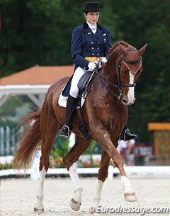Catherine Henriquet and Paradieszauber at the 2012 CDI Compiegne :: Photo © Astrid Appels