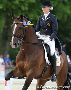 Jorinde Verwimp and Tiamo sweep all junior rider' classes at the 2012 CDI Compiegne with personal best scores :: Photo © Astrid Appels