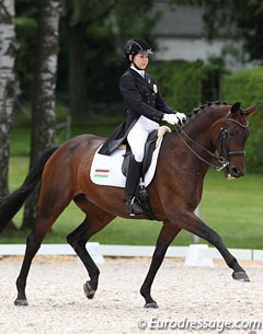 Reka Kristof and Josephine at the 2012 European Junior Riders Championships :: Photo © Astrid Appels