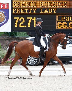 Brandi Roenick and Pretty Lady at the 2012 U.S. Young Riders' Championships :: Photo © Sue Stickle