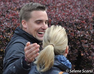 Kasprzak's trainer Andreas Helgstrand and his wife Marianne are pleased with Anna's test