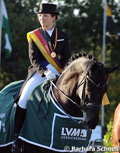 Florine Kienbaum and Don Windsor, 2012 German Young Riders Champions :: Photo © Barbara Schnell