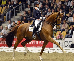 Adelinde Cornelissen and Parzival in the Kur at the 2012 CDI-W Odense :: Photo © Ridehesten