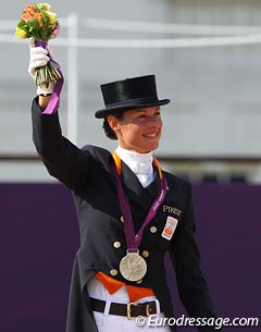 Adelinde Cornelissen wins silver at the 2012 Olympic Games :: Photo © Astrid Appels