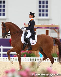 Adelinde Cornelissen and Parzival at the 2012 Olympic Games :: Photo © Astrid Appels