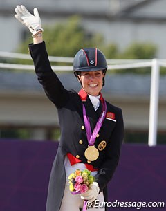 Charlotte Dujardin wins individual gold at the 2012 Olympic Games :: Photo (c) Astrid Appels