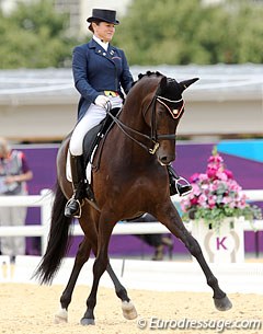 Claudia Fassaert and Donnerfee at the 2012 Olympic Games in London :: Photo © Astrid Appels