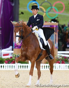 Hiroshi Hoketsu and Whisper at the 2012 Olympic Games in London :: Photo © Astrid Appels