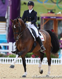 Canadian Ashley Holzer and Breaking Dawn at the 2012 Olympic Games :: Photo © Astrid Appels