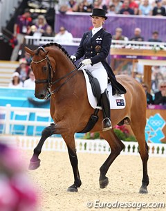 Kristy Oatley and Clive at the 2012 Olympic Games :: Photo © Astrid Appels