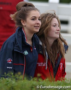 British pony riders Maisie Scruton and Alexandra Snape