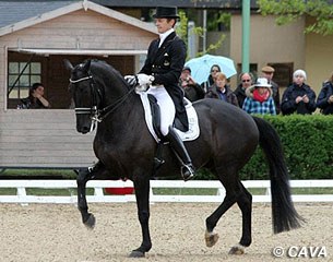 Gal and Undercover at their CDI debut in Saumur 